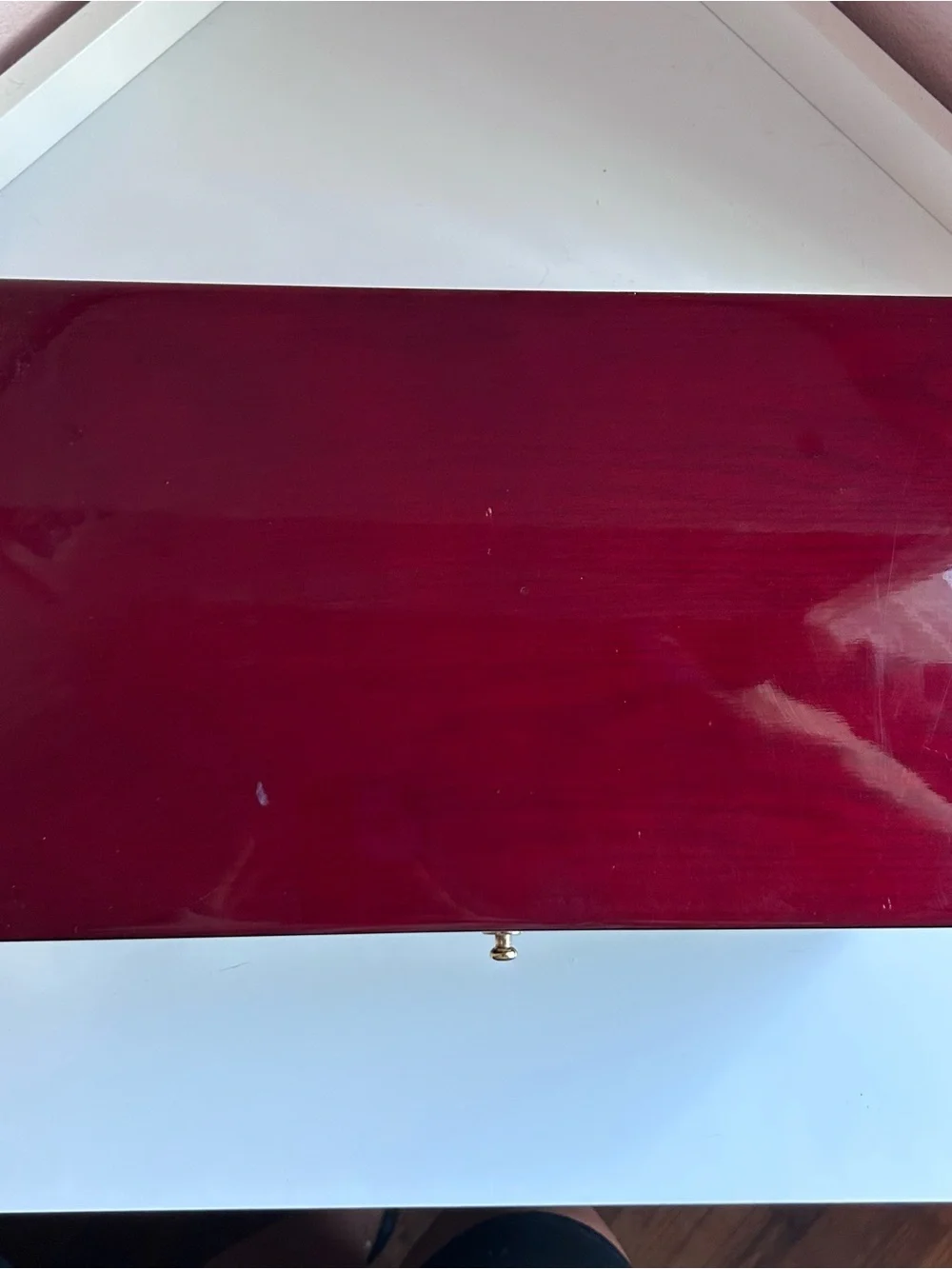 Lori Greiner “For Your Ease Only” Cherry Wood Jewelry Box with Mirror & Drawers